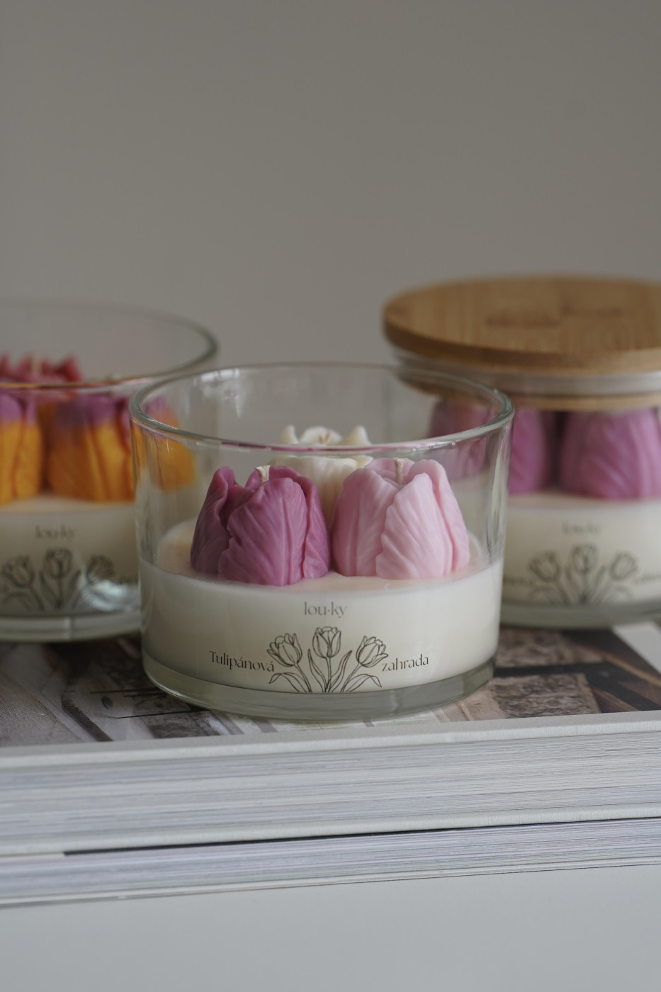 Tulipánová zahrada | Vonná sójová svíčka 