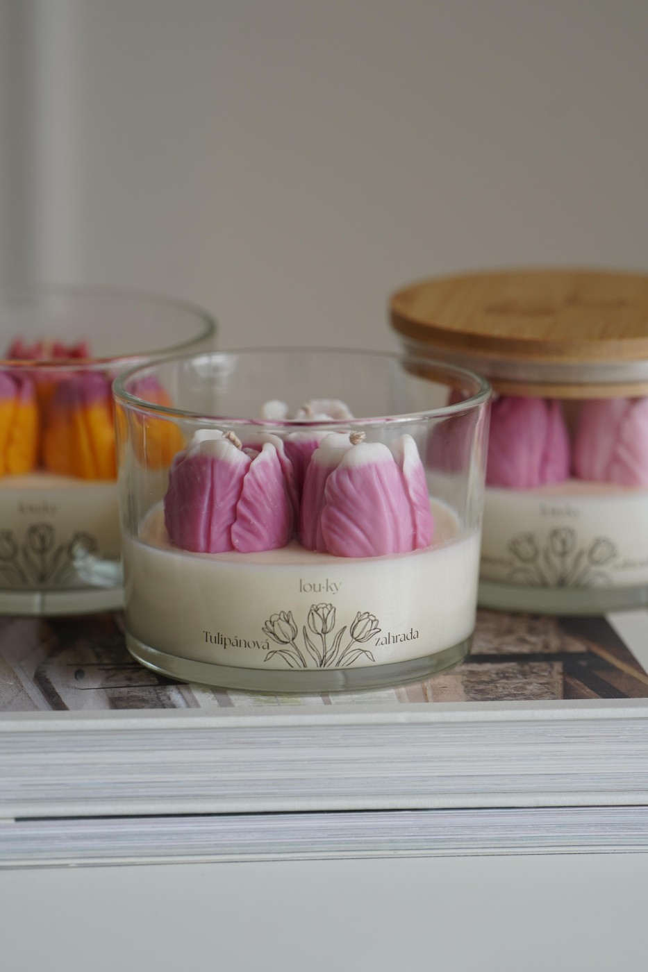 Tulipánová zahrada | Vonná sójová svíčka 