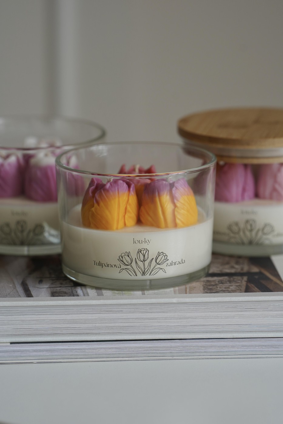 Tulipánová zahrada | Vonná sójová svíčka 