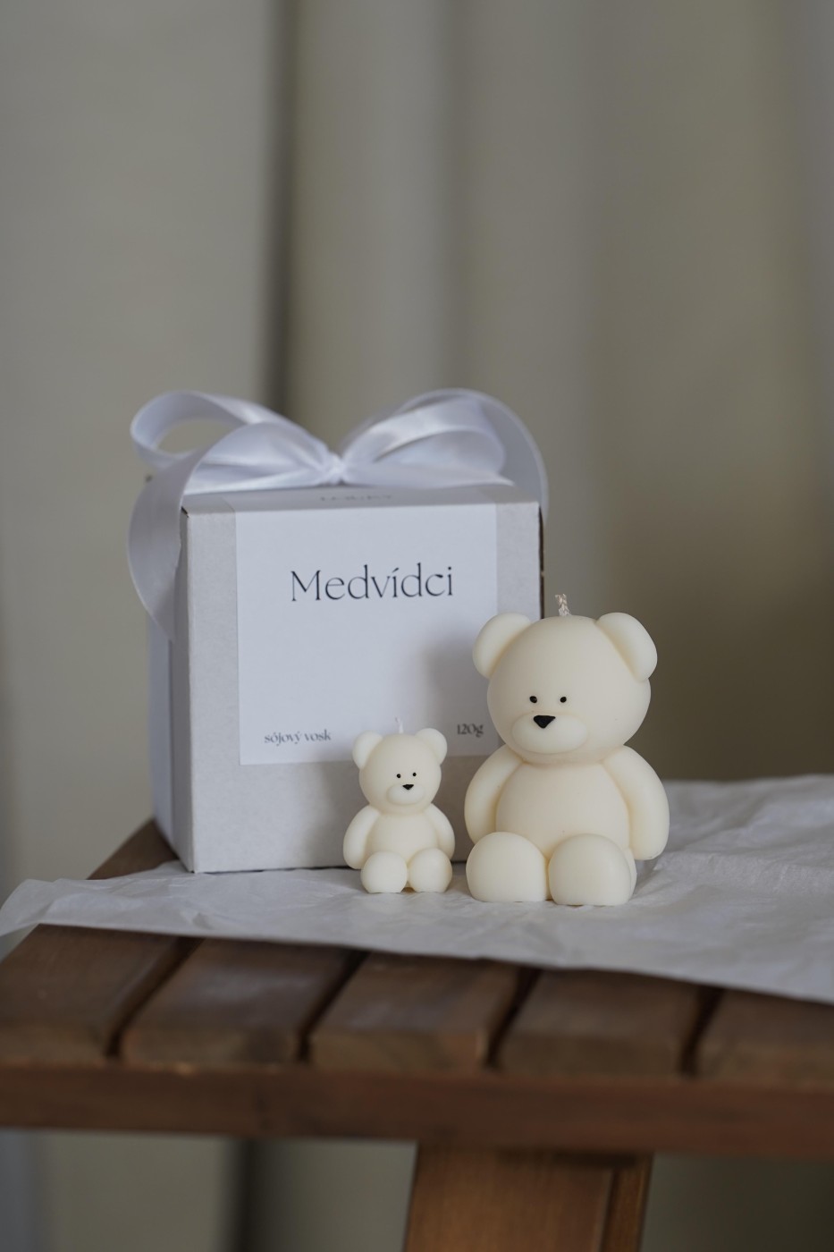 Medvídci | Dekorativní svíčka 