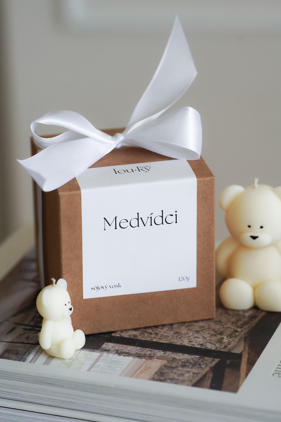 Medvídci | Dekorativní svíčka 