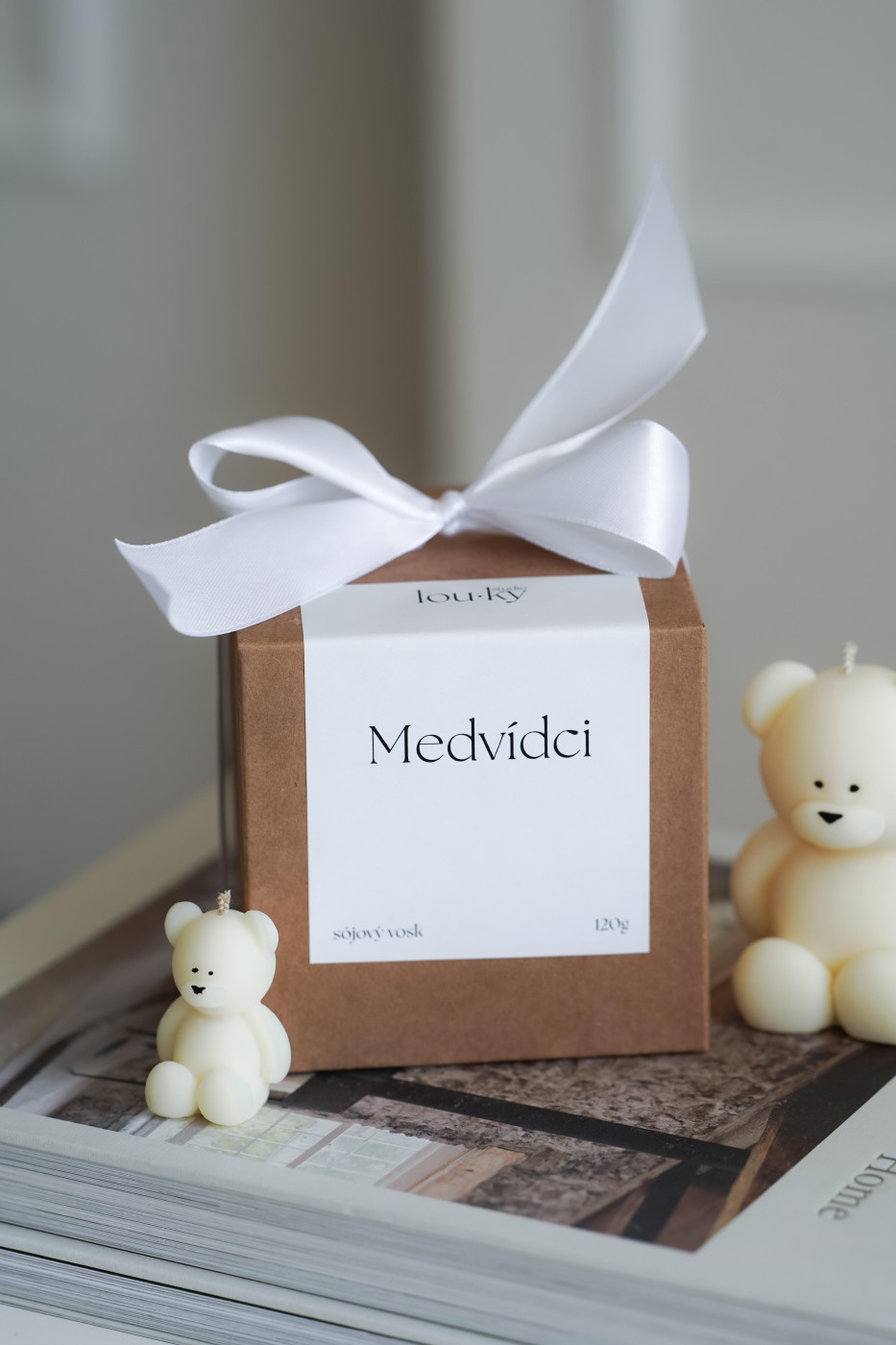 Medvídci | Dekorativní svíčka 
