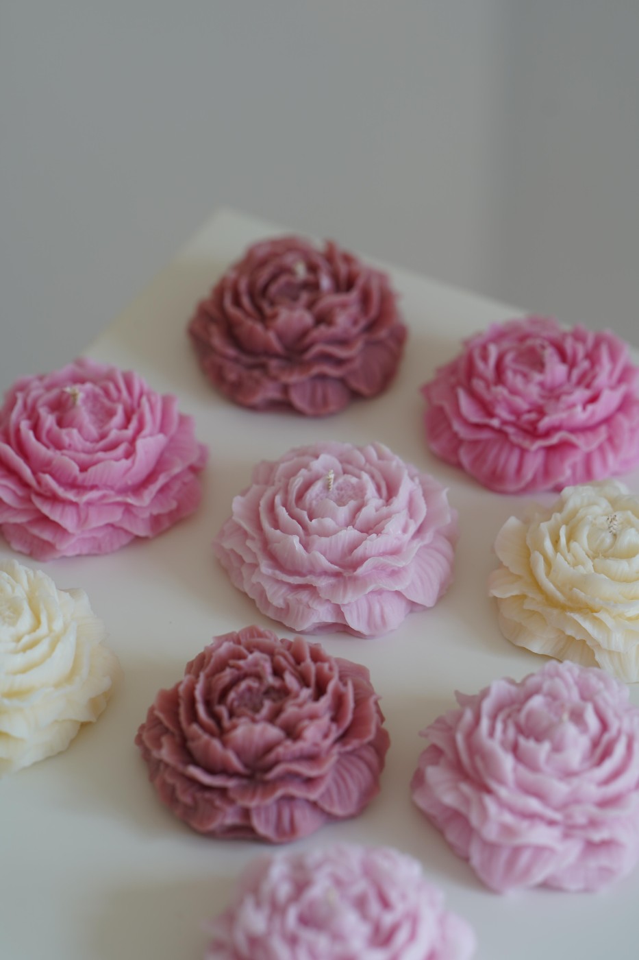 Pivoňka | Dekorativní sójová svíčka