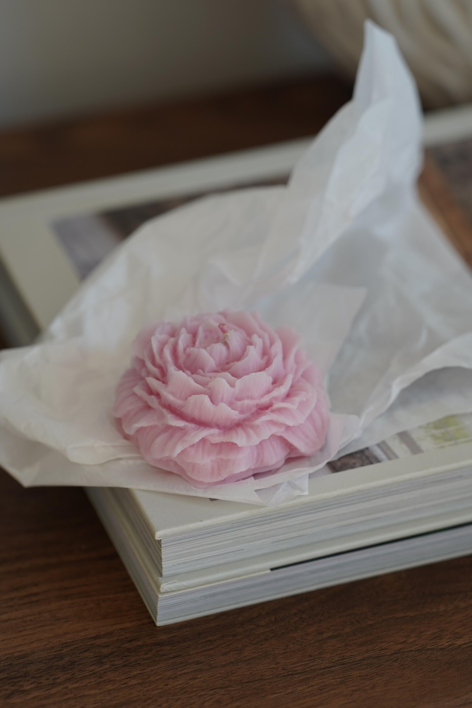 Pivoňka | Dekorativní sójová svíčka