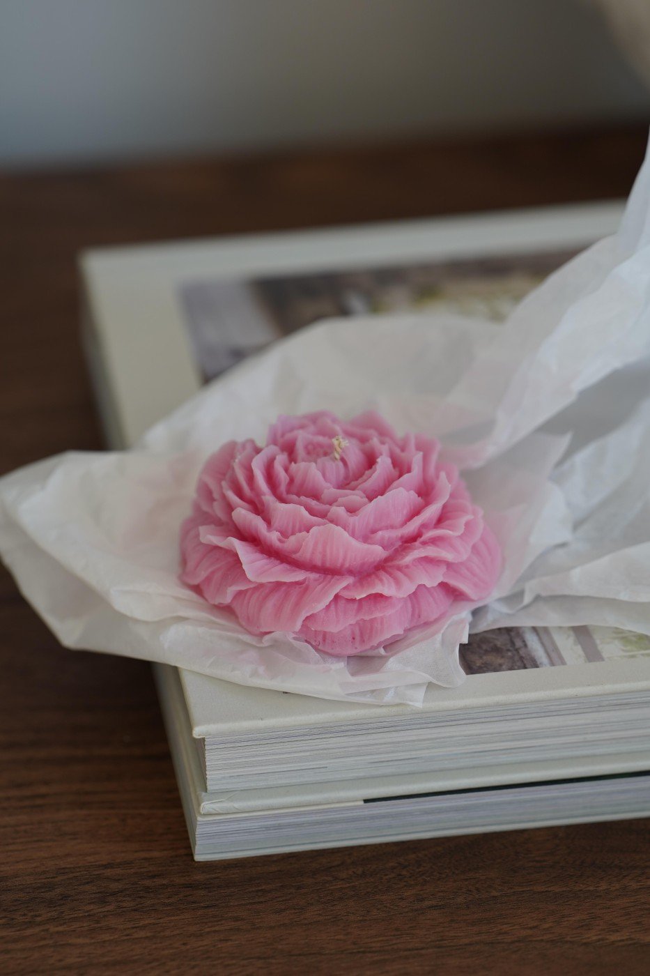 Pivoňka | Dekorativní sójová svíčka