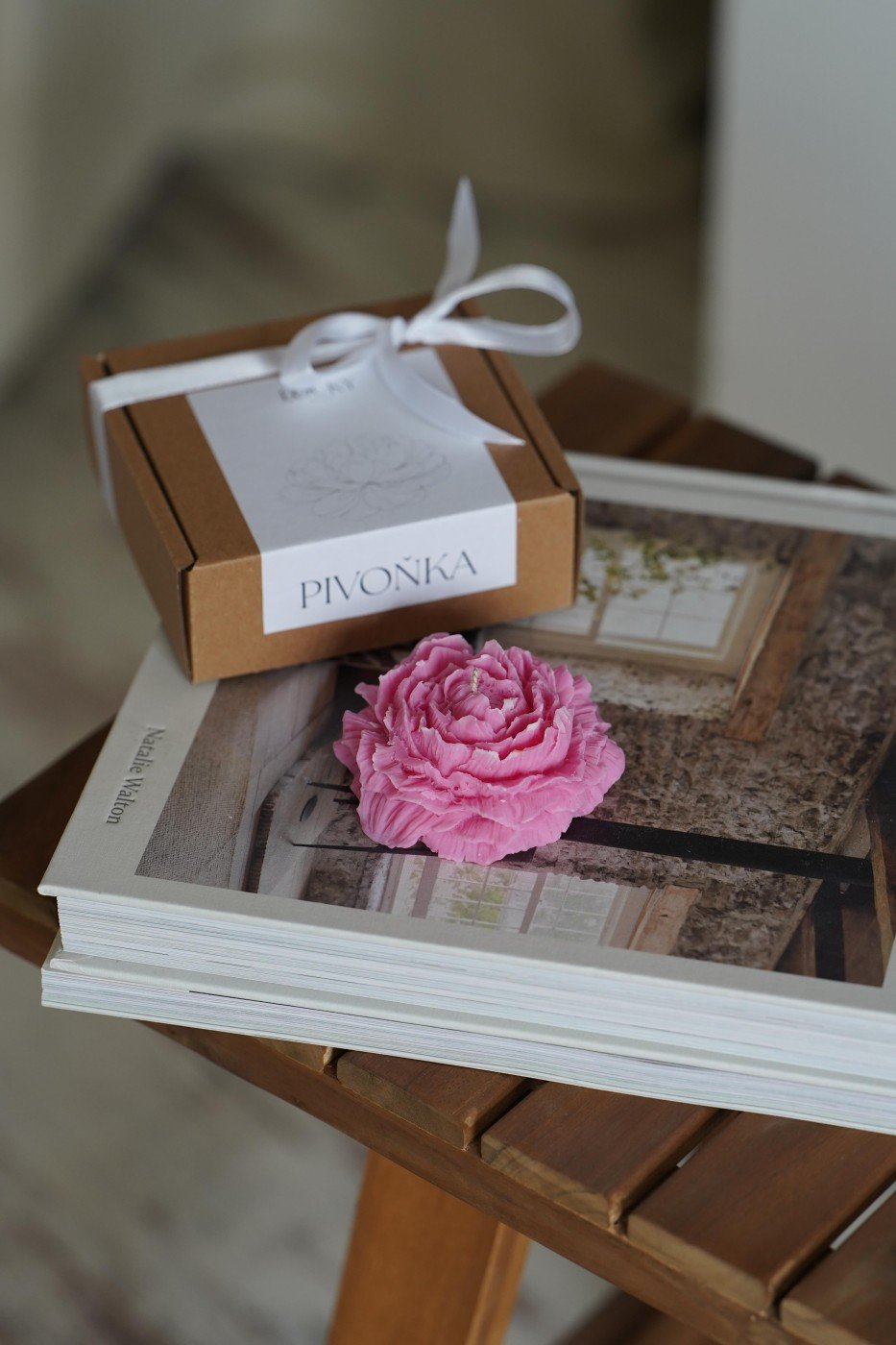 Pivoňka | Dekorativní sójová svíčka