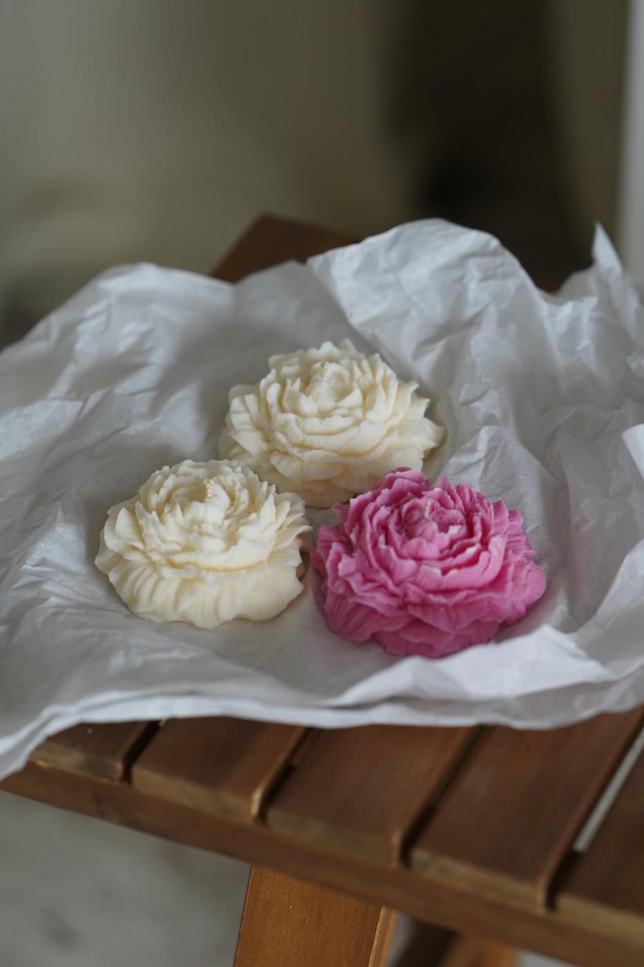 Pivoňka | Dekorativní sójová svíčka