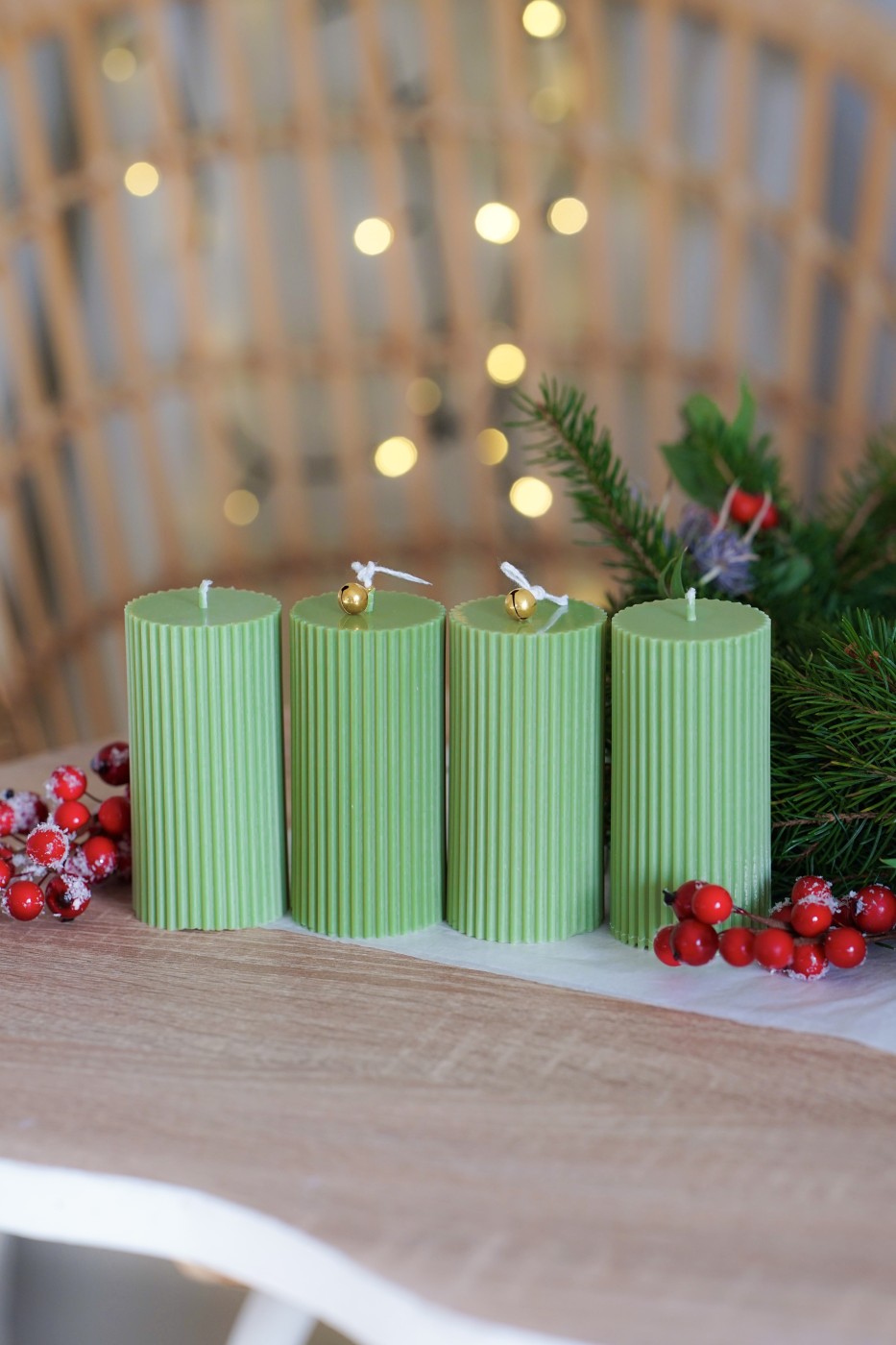 Adventní sada amari | Olivově zelená M