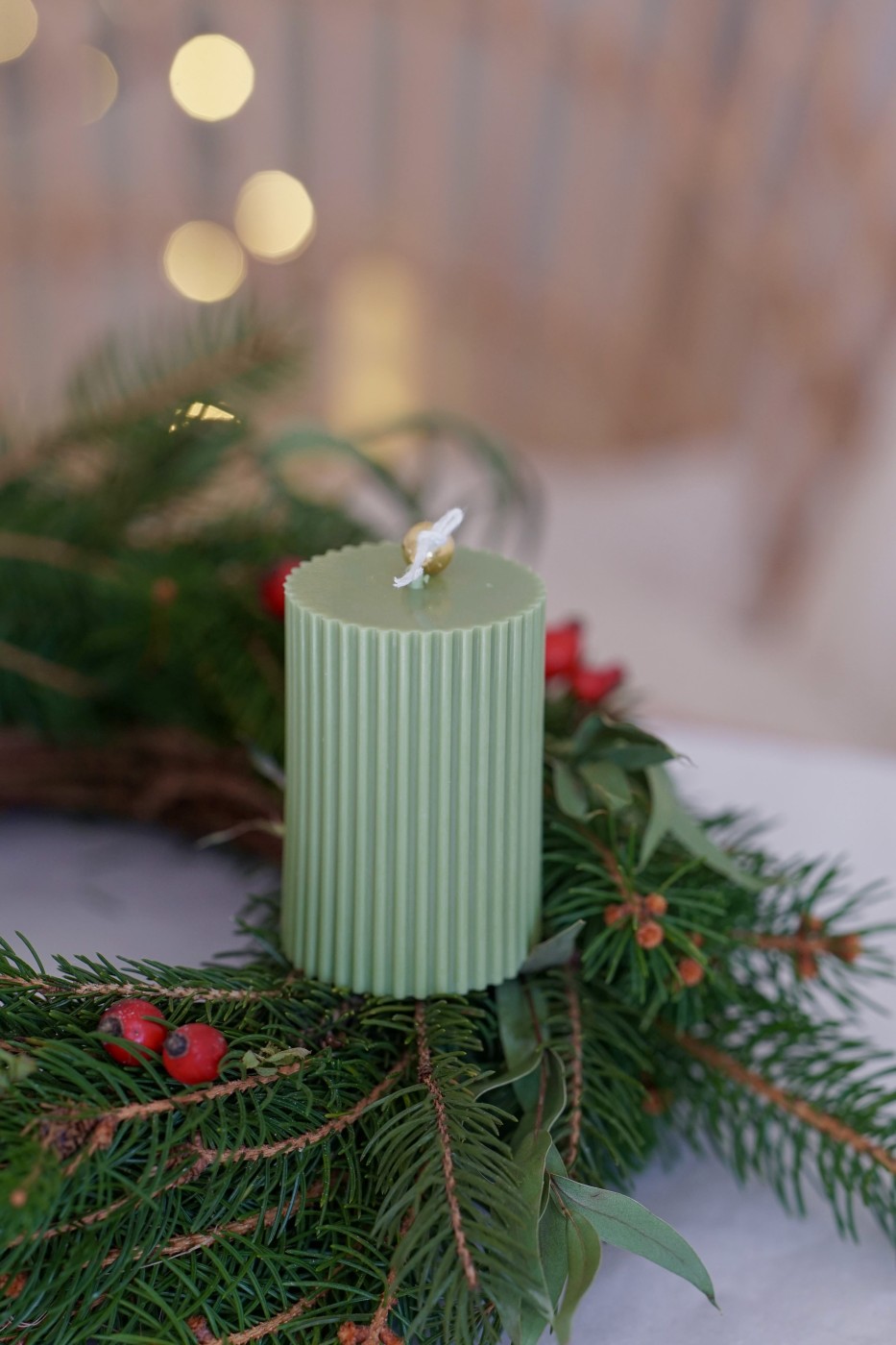 Adventní sada Amari | Olivově zelená
