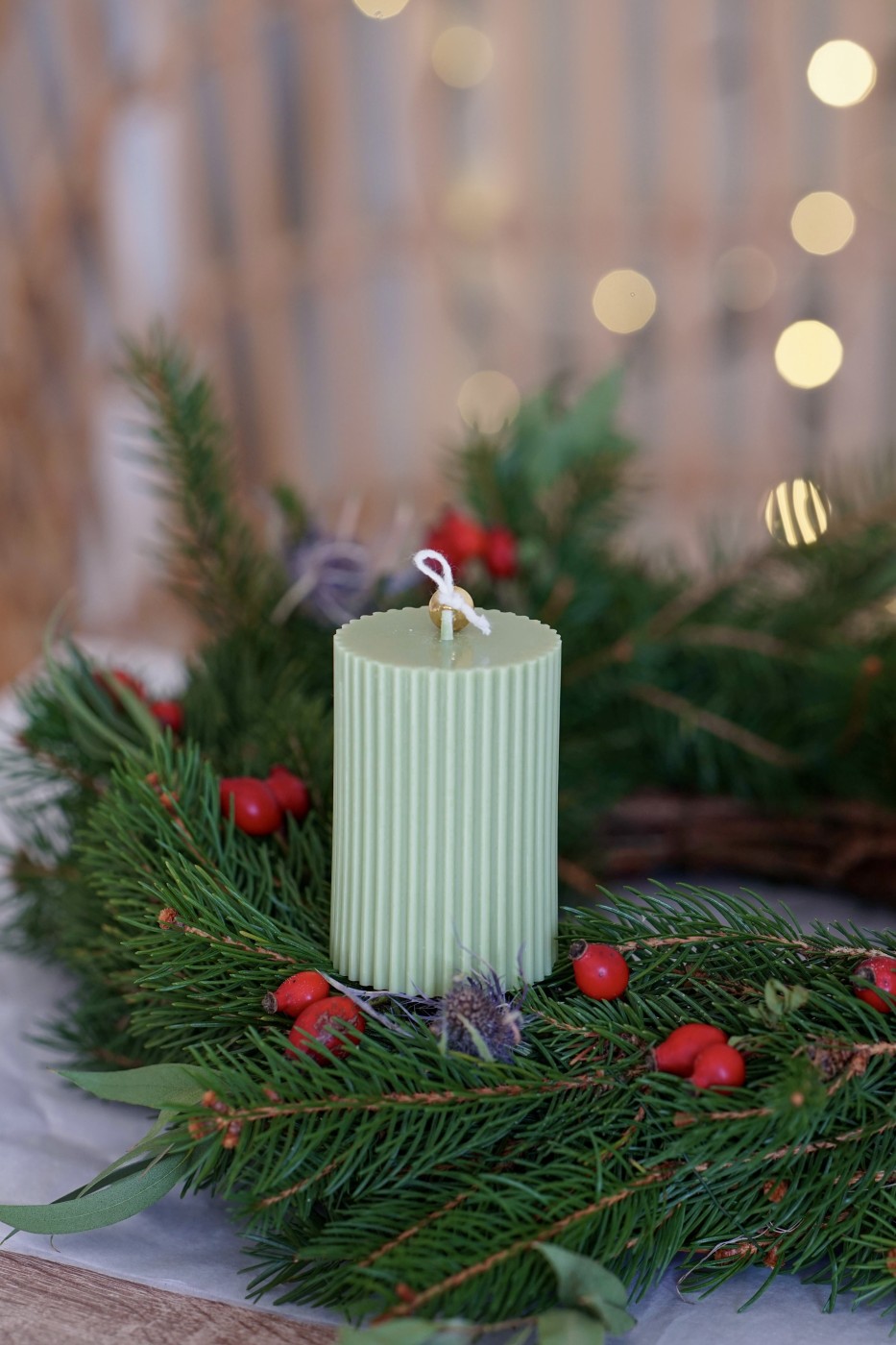 Adventní sada Amari | Olivově zelená