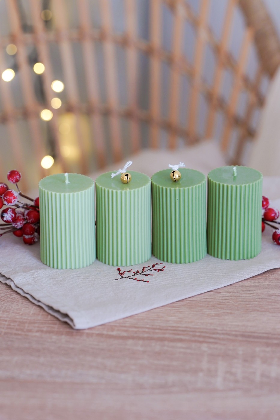 Adventní sada Amari | Olivově zelená