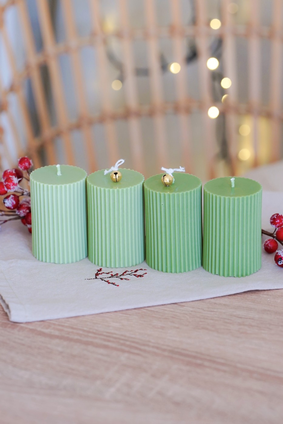 Adventní sada Amari | Olivově zelená