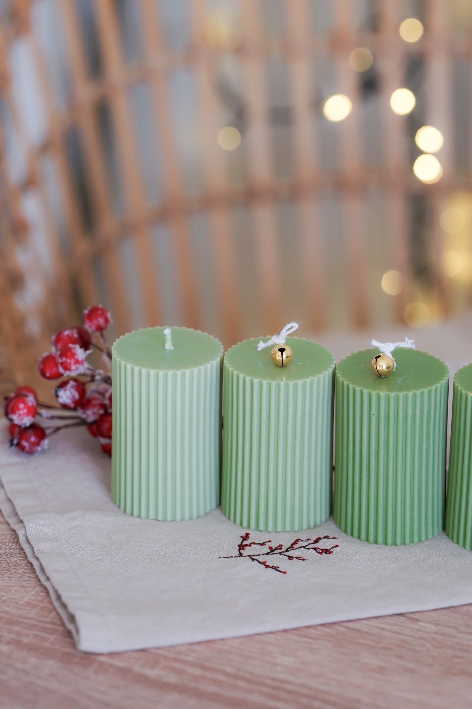 Adventní sada Amari | Olivově zelená
