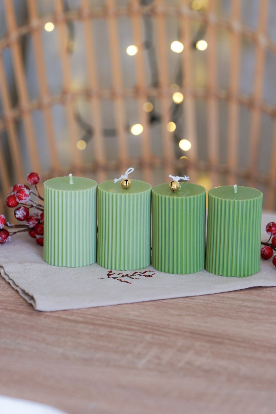 Adventní sada Amari | Olivově zelená