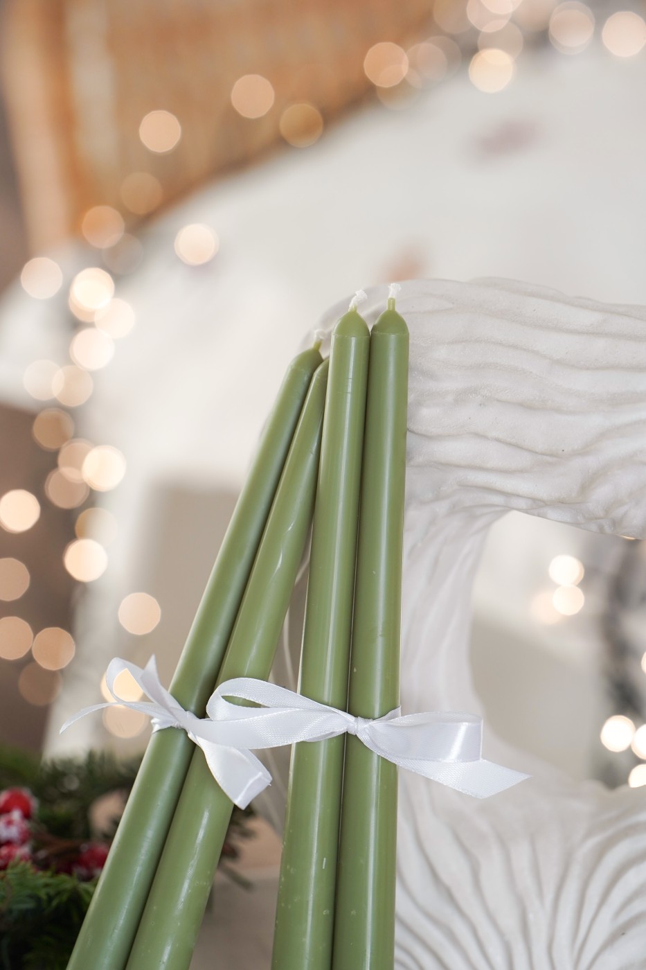 Adventní sada Eleni | Olivově zelená  – fotografie 3