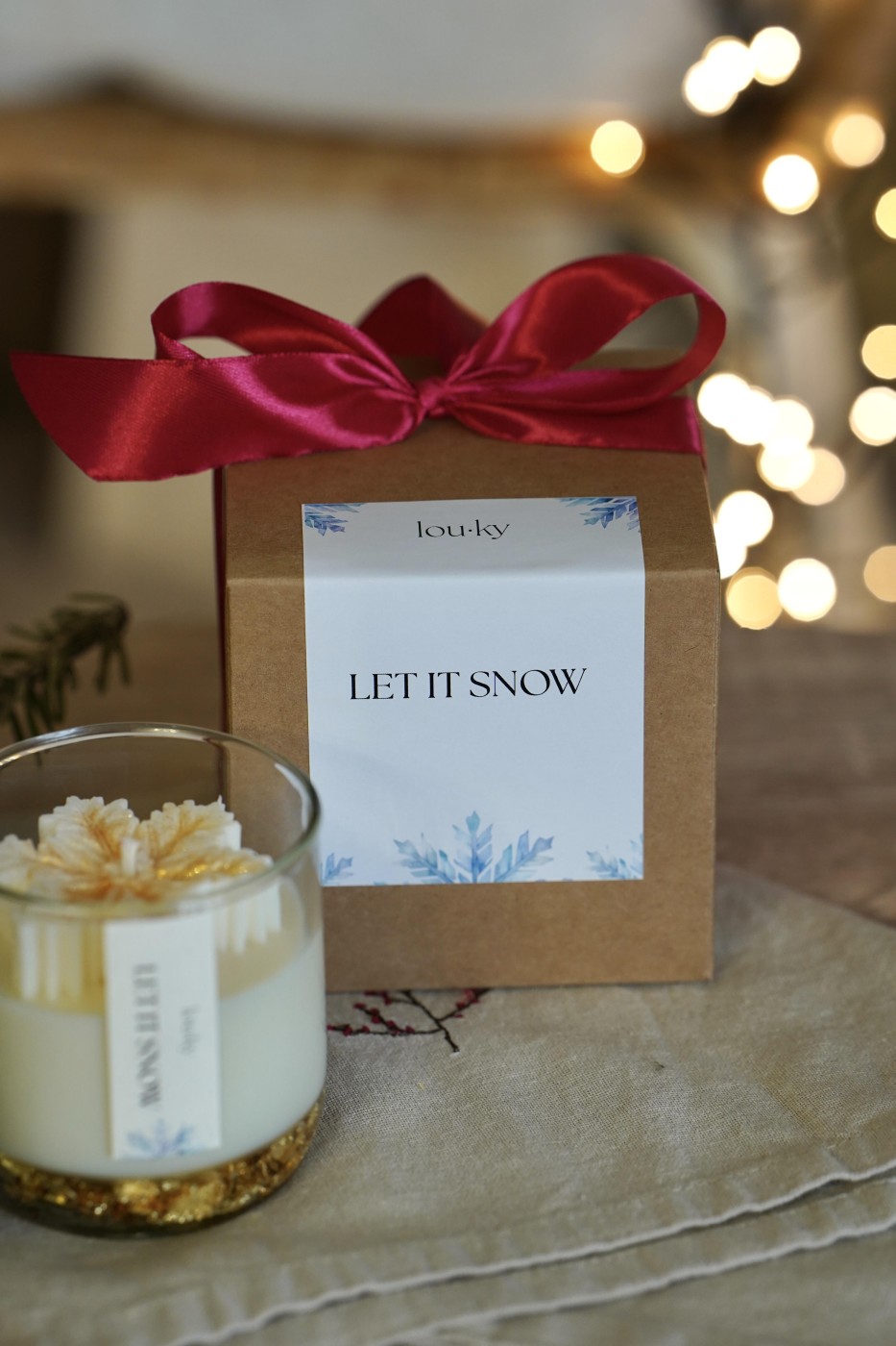 Let it snow | Vánoční vonná svíčka  – fotografie 5
