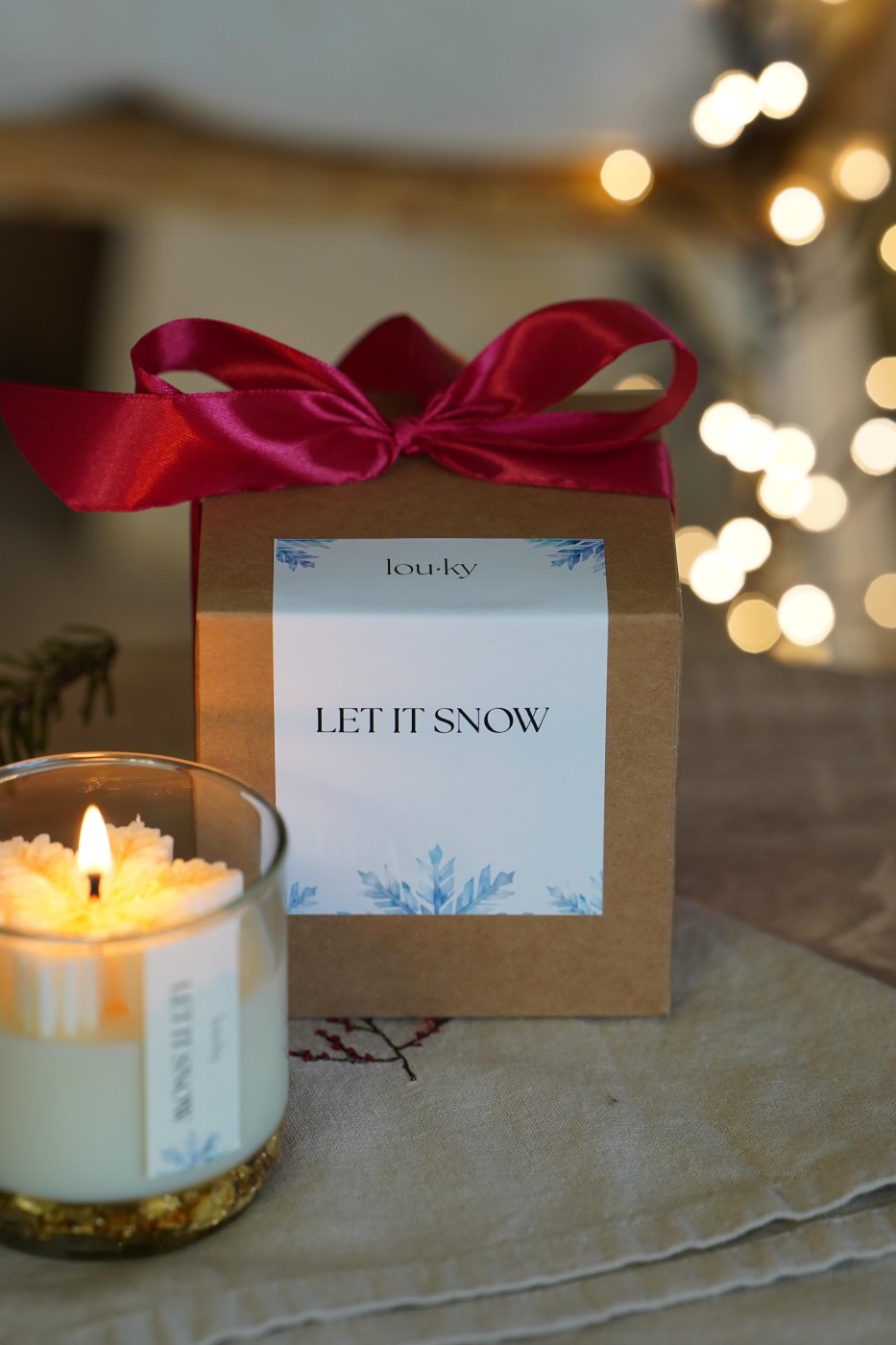 Let it snow | Vánoční vonná svíčka  – fotografie 2