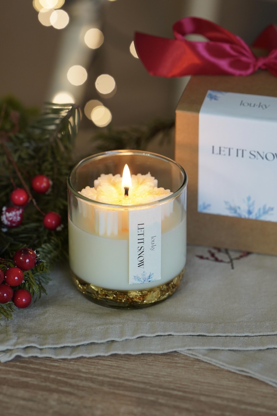 Let it snow | Vánoční vonná svíčka 