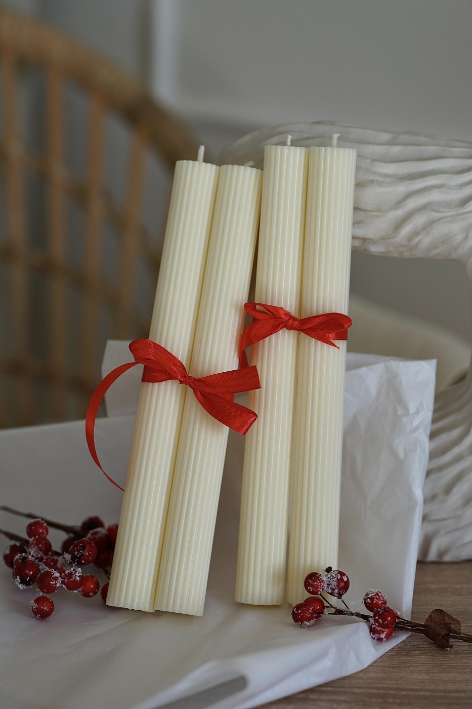 Adventní sada Thea | bílá  – fotografie 3