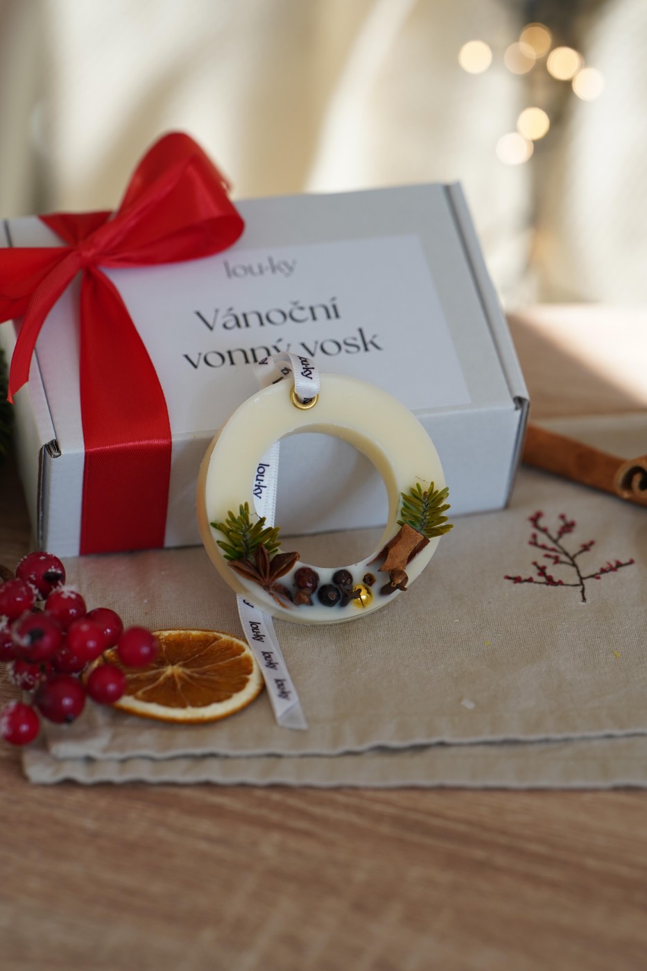 Vánoční vonný vosk (závěsný)