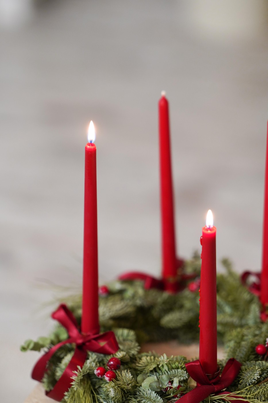 Adventní sada Eleni | červená – fotografie 4