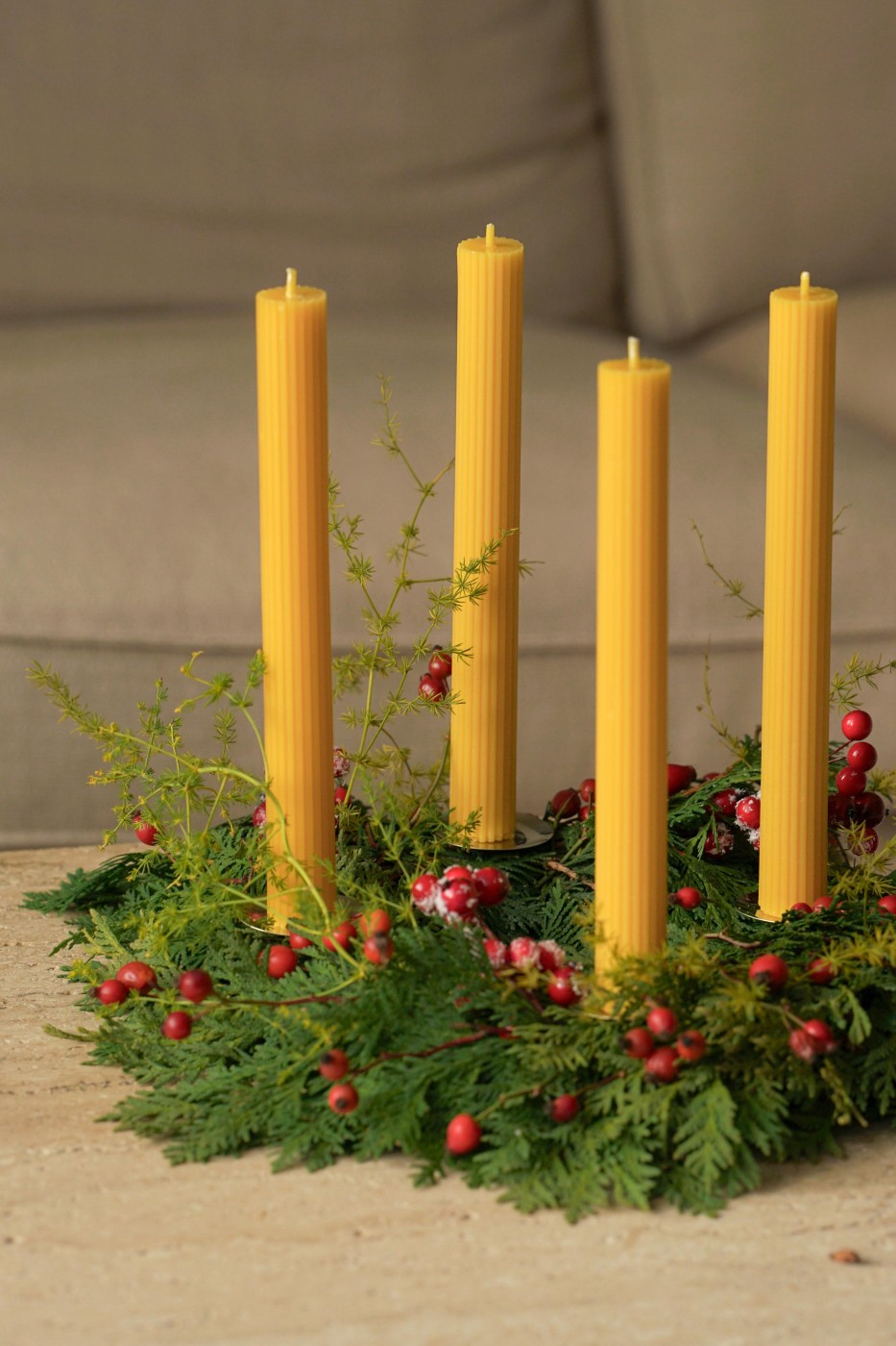 Adventní sada Thea | včelí vosk – fotografie 4