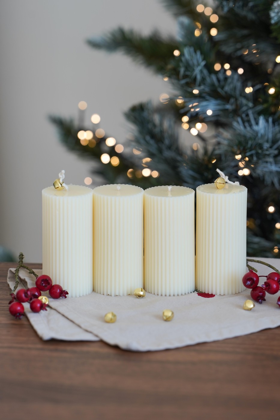 Adventní sada svíček | Amari bílá  – fotografie 9