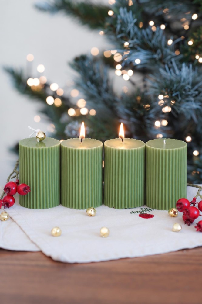 Adventní sada svíček | Amari zelená