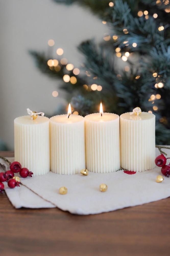 Adventní sada svíček | Amari bílá 