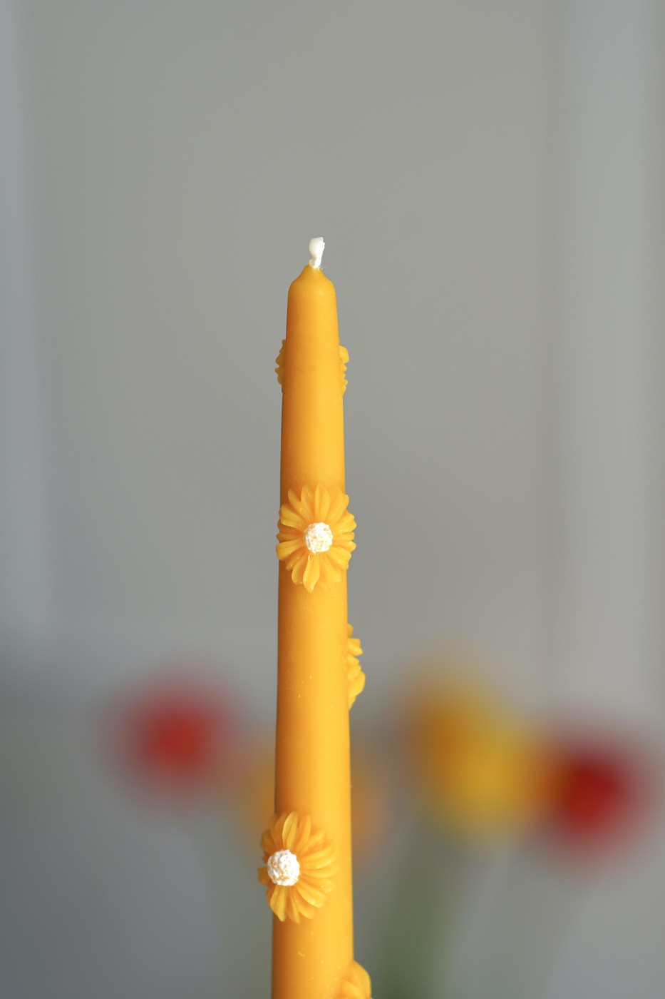 Vysoká svíčka Sedmikráska | včelí vosk 
