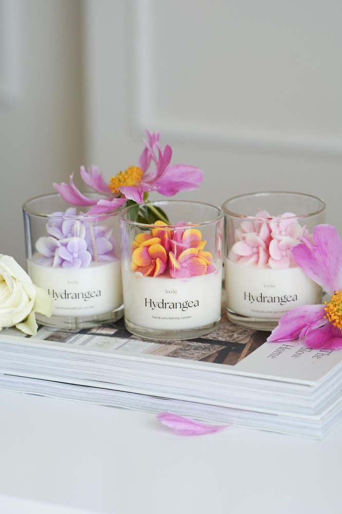 Hydrangea | Vonná sójová svíčka 
