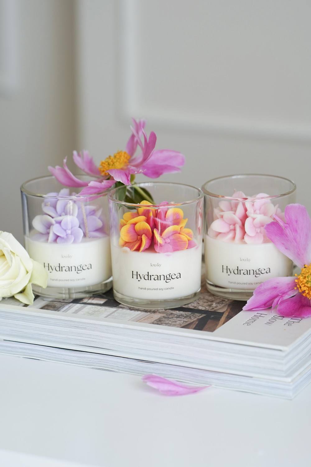 Hydrangea | Vonná sójová svíčka 