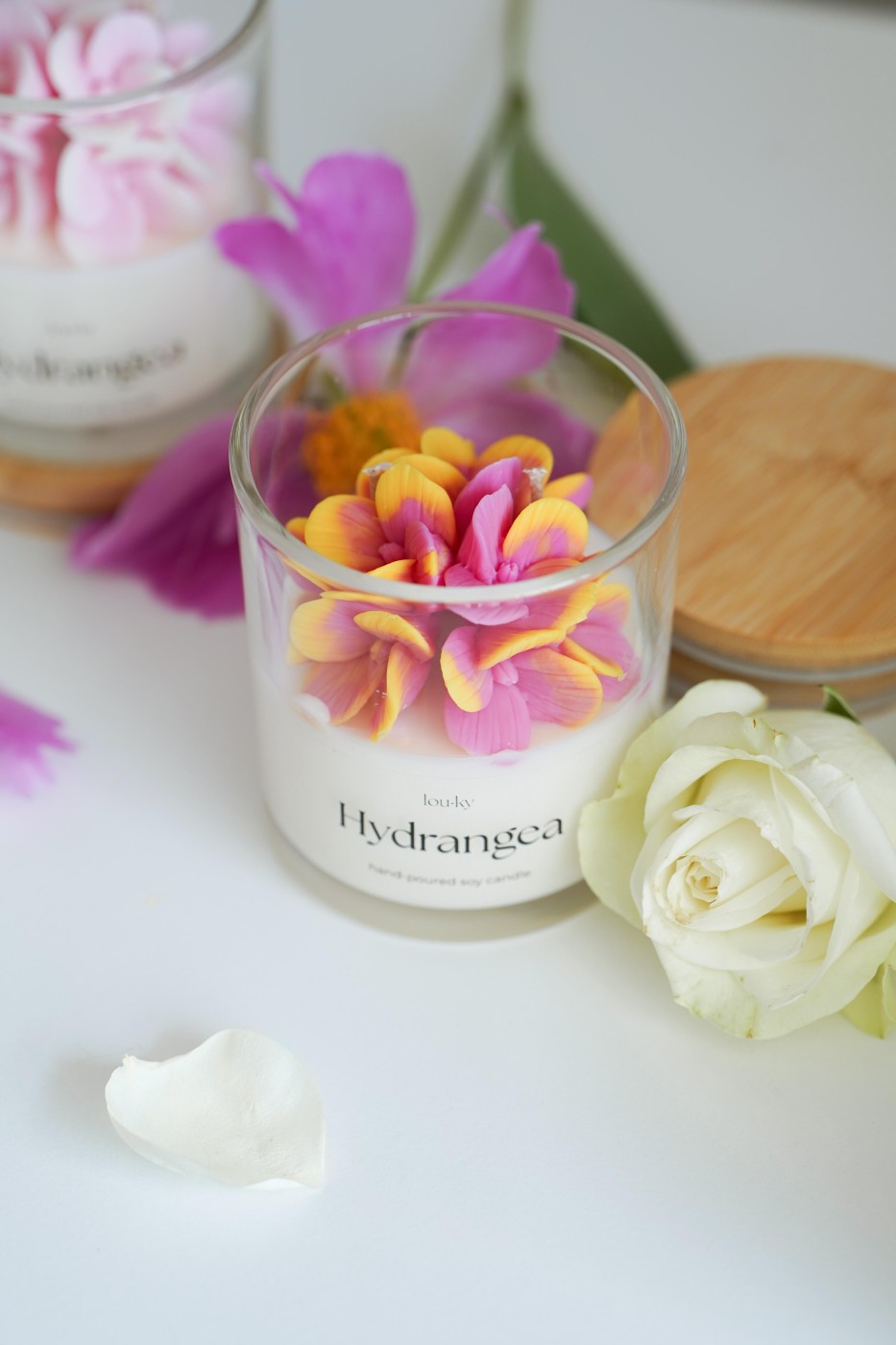 Hydrangea | Vonná sójová svíčka 