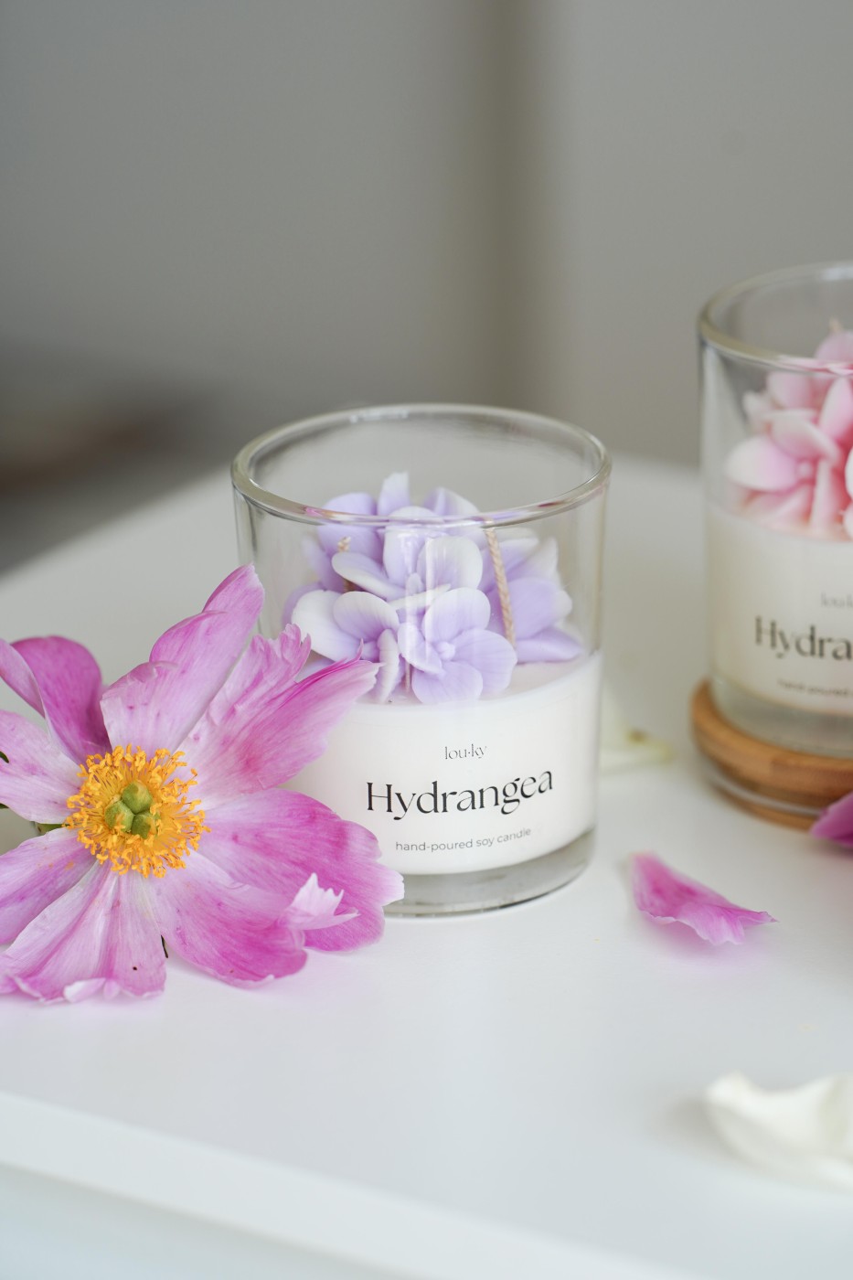 Hydrangea | Vonná sójová svíčka 