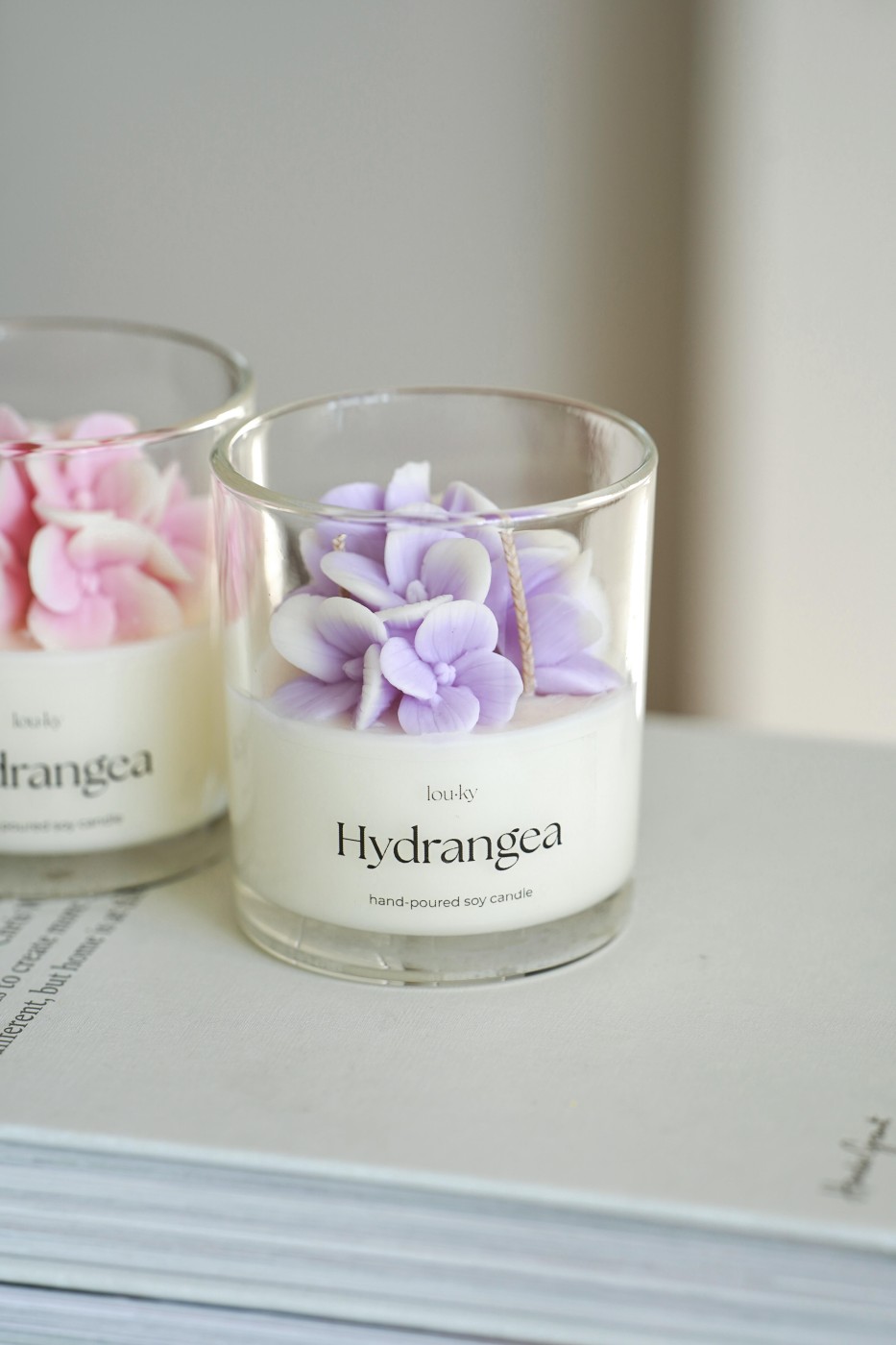 Hydrangea | Vonná sójová svíčka 