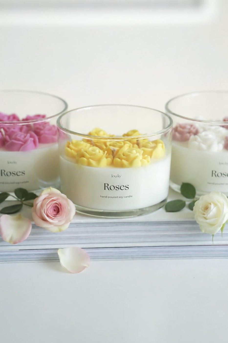 Roses | Vonná sójová svíčka 